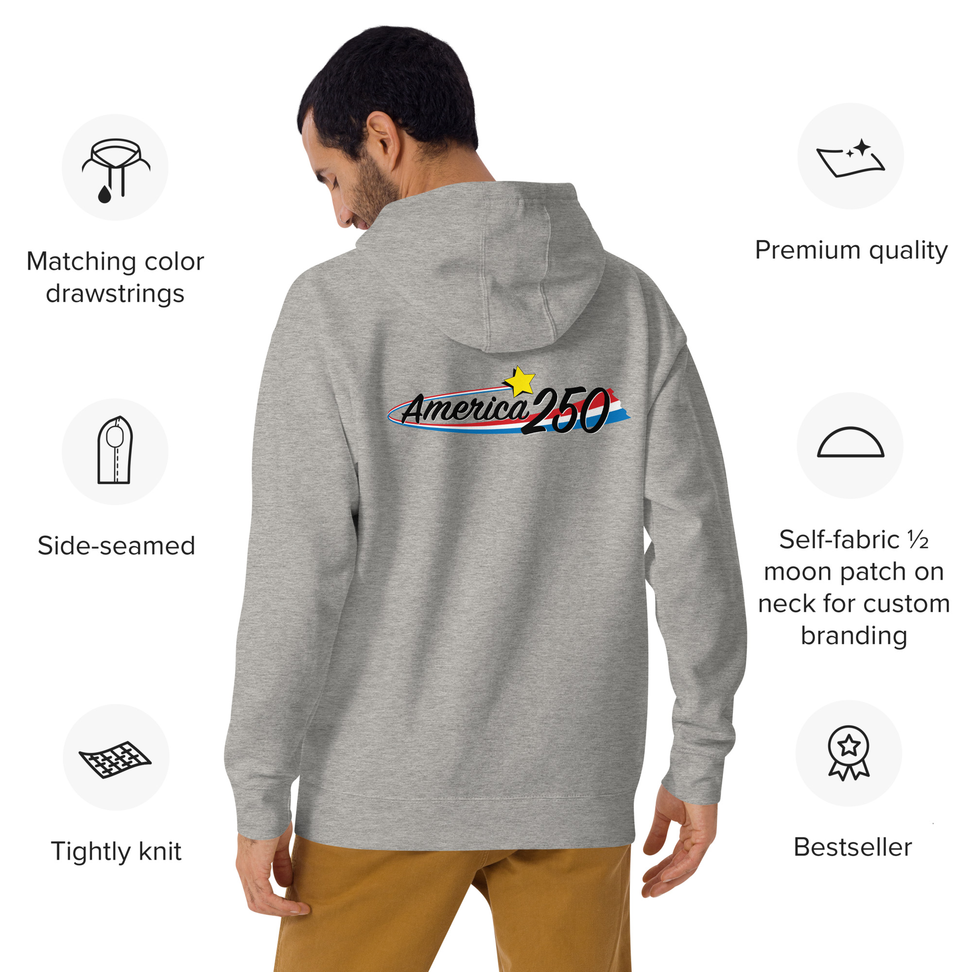 US 250th Unisex Hoodie - Image 3